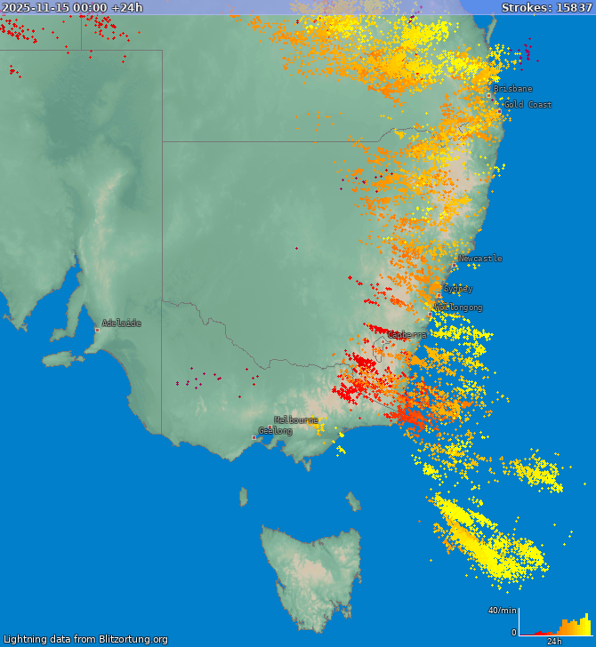 Salamakartta New South Wales 2025-11-16