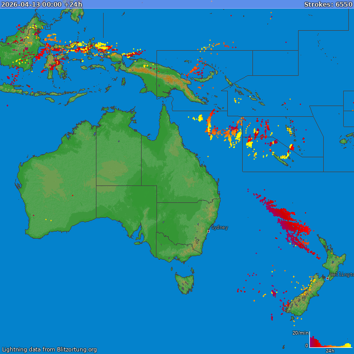 Salamakartta Oceania 2026-04-14