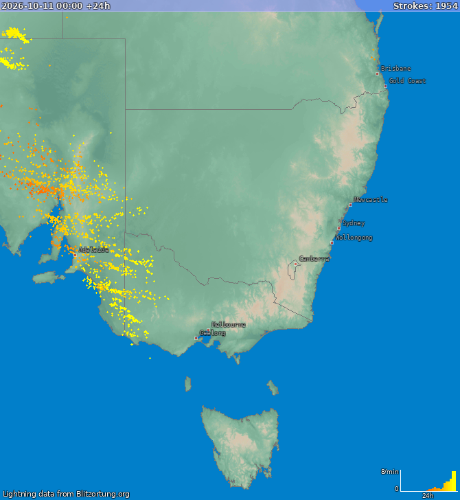 Salamakartta New South Wales 2026-10-12