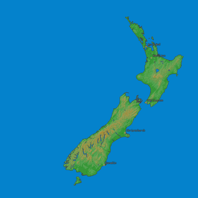 Bliksem kaart Nieuw Zealand 01.12.2023 (Animatie)