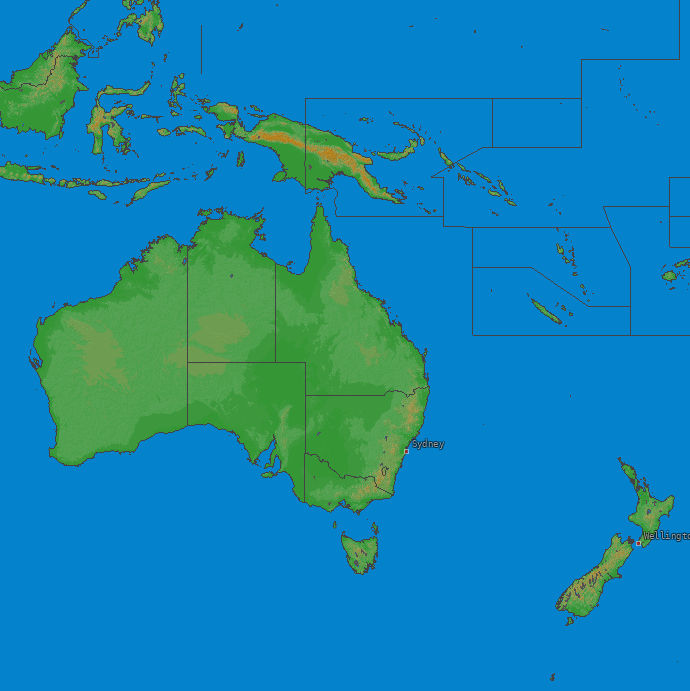 Mapa blesků Oceania 04.03.2024 (Animace)