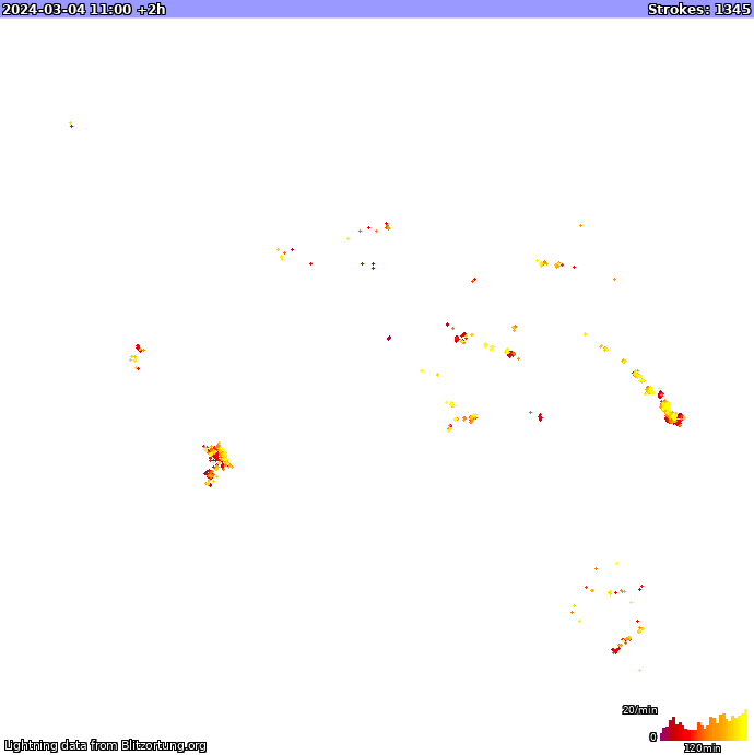 Mappa dei fulmini Oceania 04.03.2024 (Animazione)